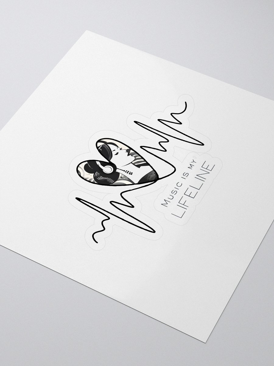 Music is My Lifeline Sticker product image (3)
