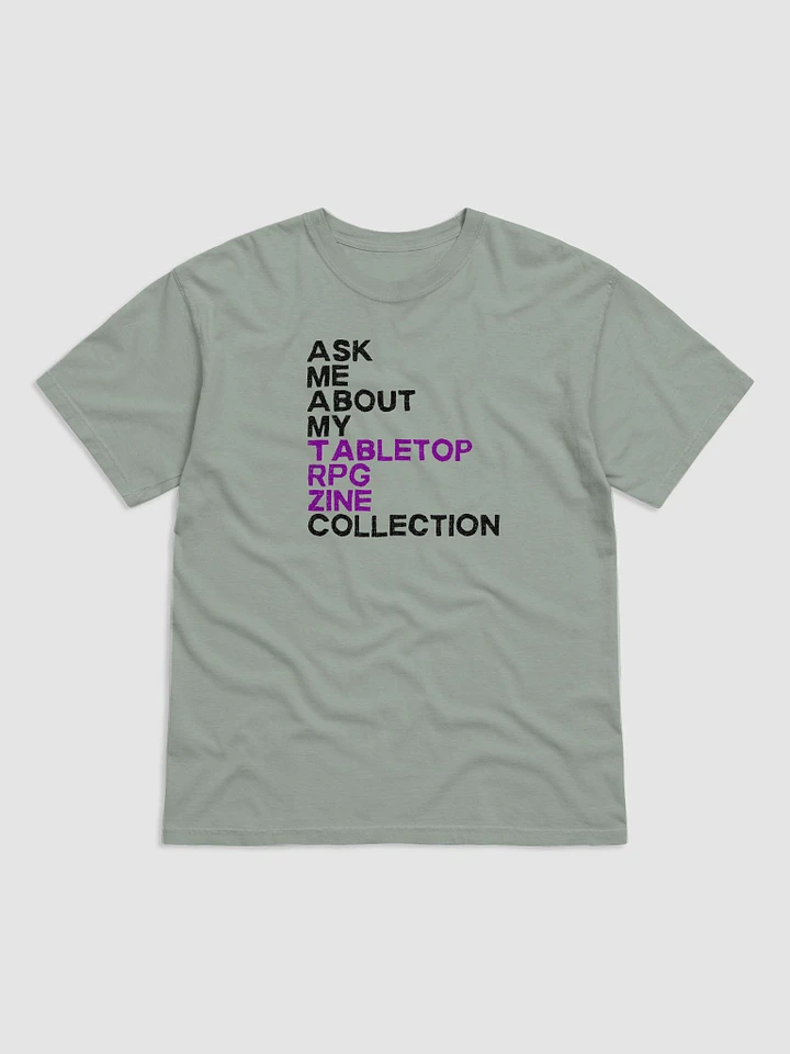 Ask Me About My Tabletop RPG Zine Collection Soft T-Shirt (Multi-Color) product image (2)