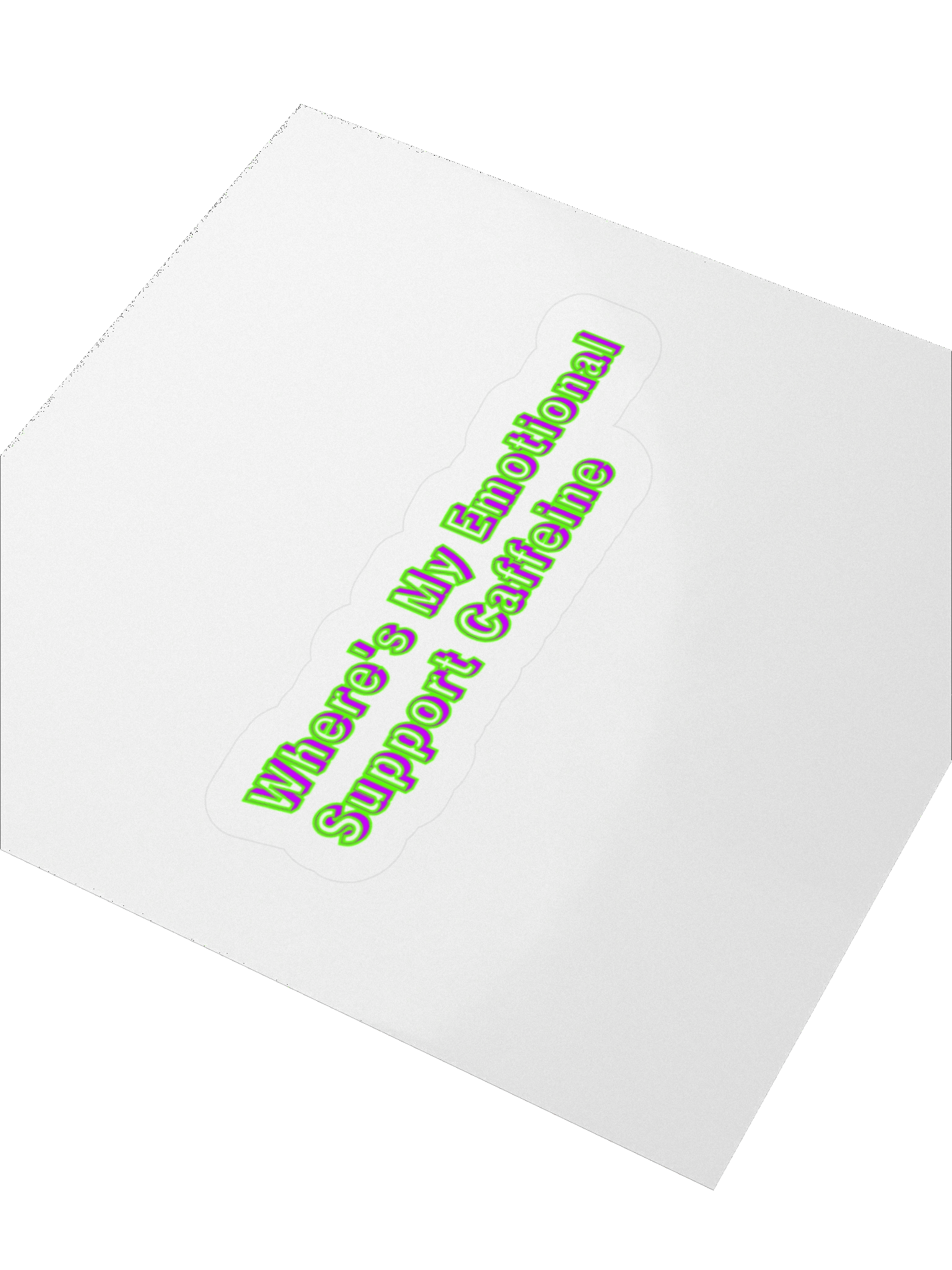 Where's My Emotional Support Caffeine Sticker product image (3)