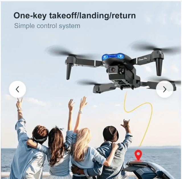 Foldable Quadcopter Drone with HD Dual Cameras - Wireless Remote Control product image (3)