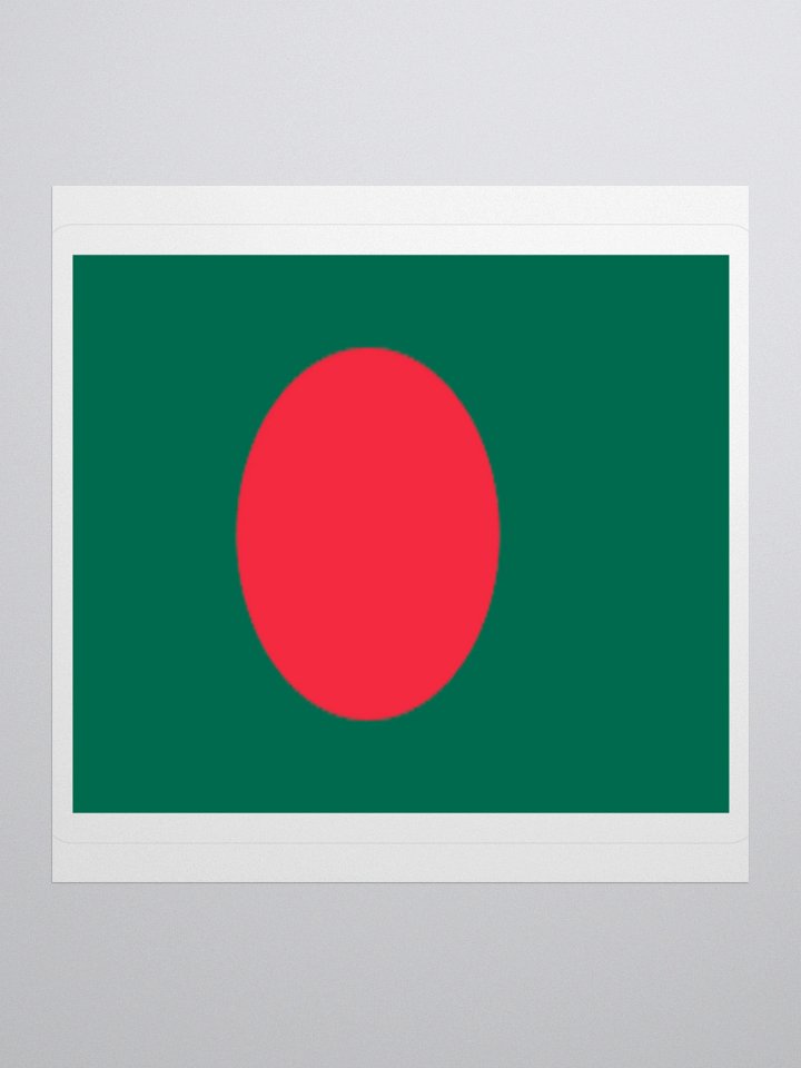 Exclusive Bangladesh Flag Kiss-Cut Stickers - High-Quality Vinyl, Multiple Sizes product image (3)