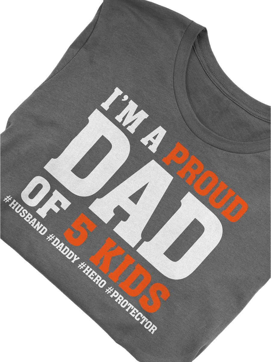 Proud Dad of 5 Kids T-Shirt product image (44)