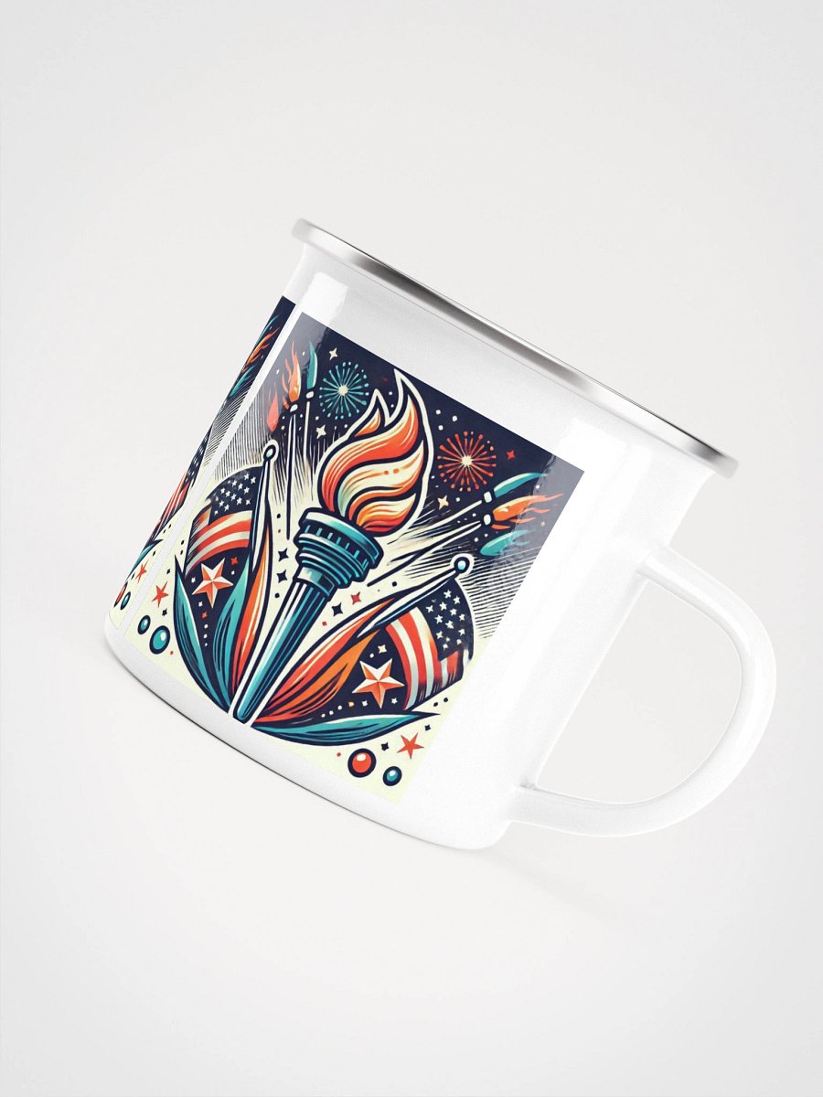 Patriotic Torch Enamel Mug product image (5)