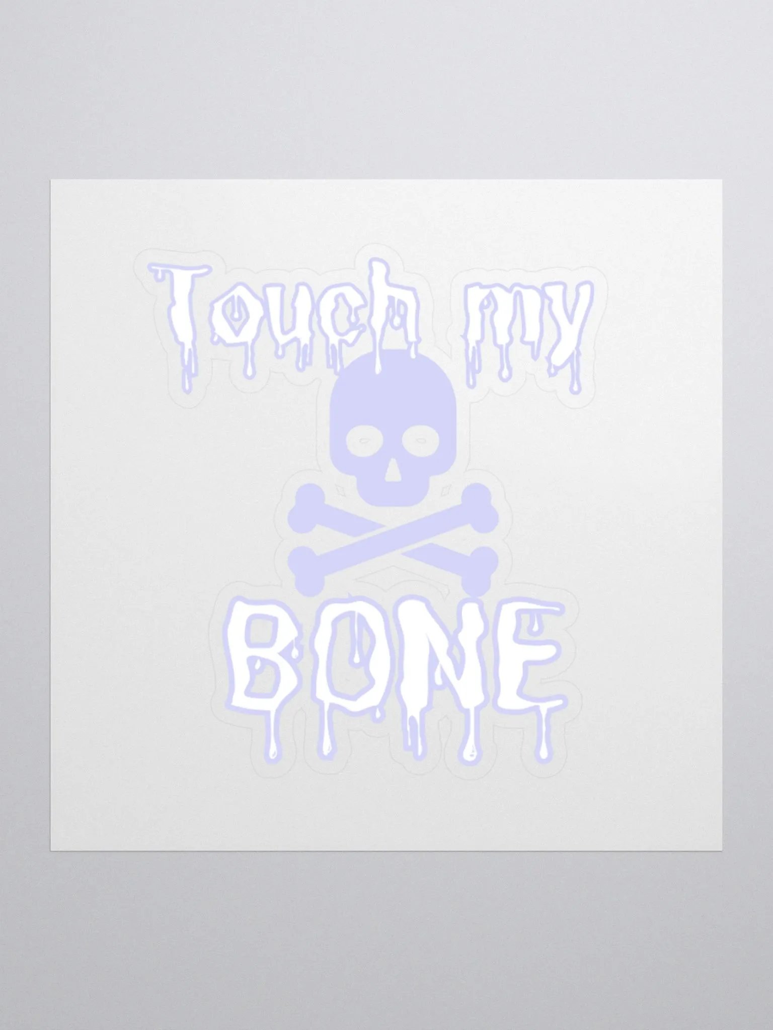 Touch My Bone, Sticker, Blue product image (1)