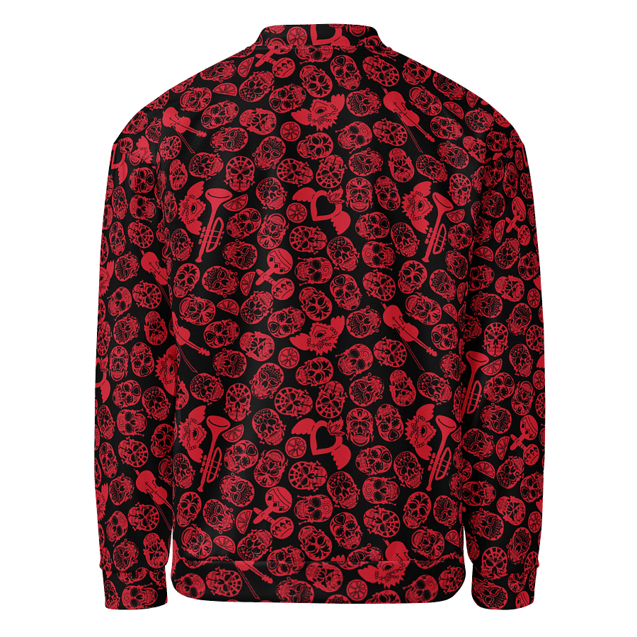 Red Skull Pattern Bomber Jacket product image (2)