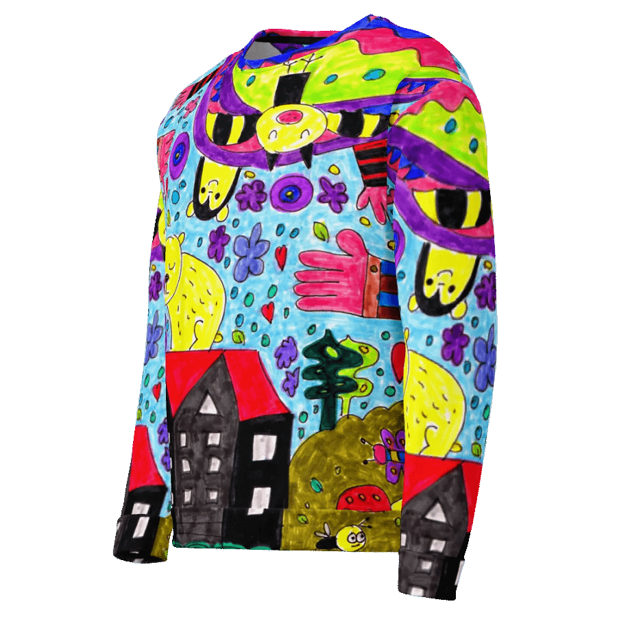 Abstract Vibrant Doodle Characters Unisex Sweatshirt product image (8)