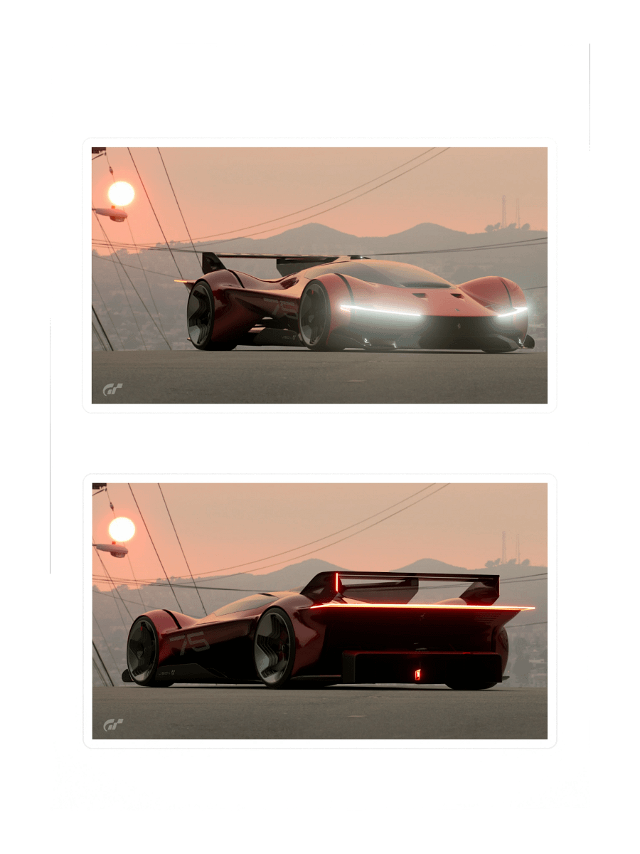 GT 7 Scapes Collection Ferrari Vision GT Cut Sticker Sheet product image (3)