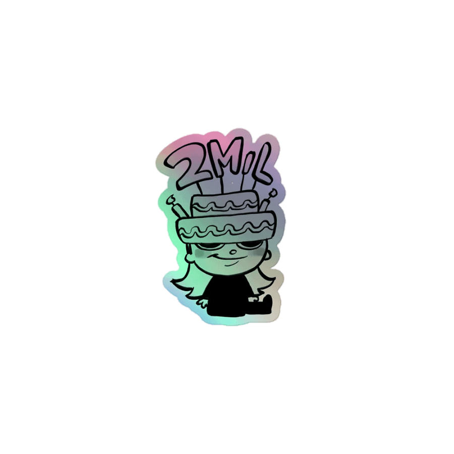 2 Million Holographic Sticker product image (1)