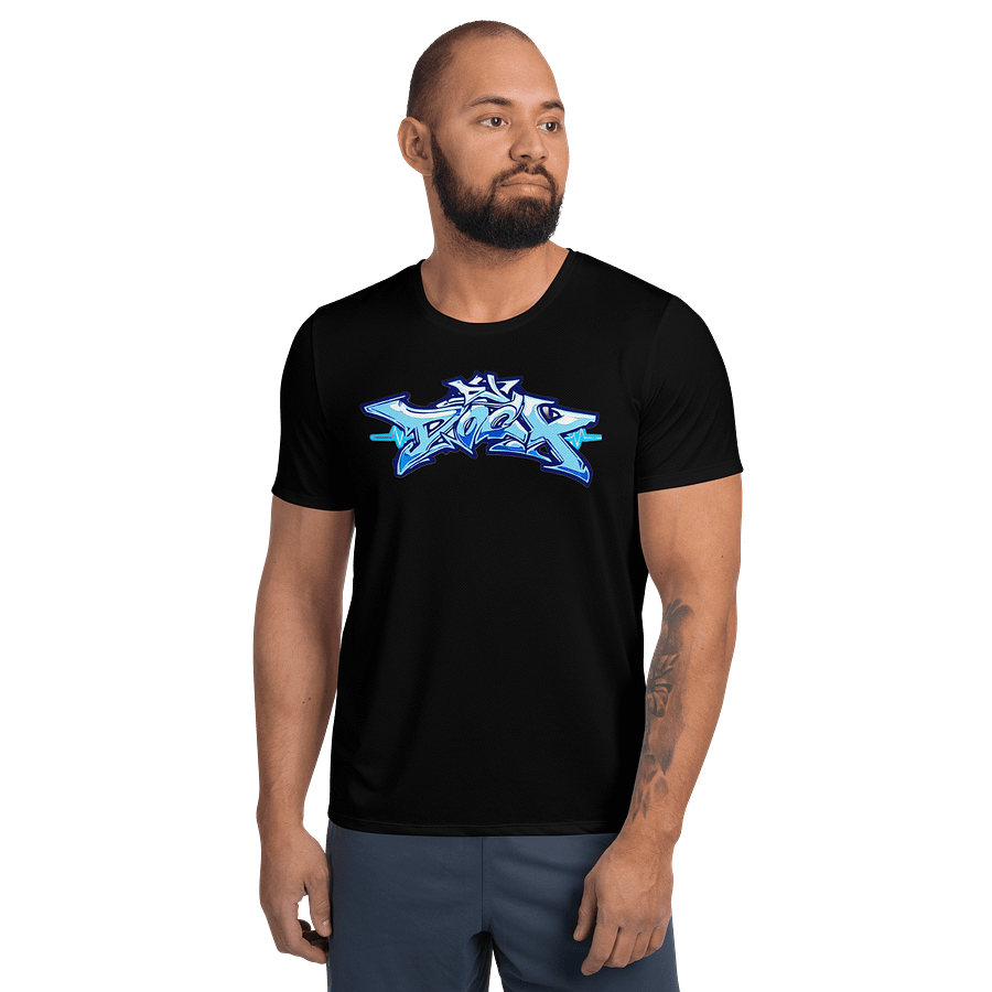 DJDocX Black Sports Tee - Light Blue Graff product image (1)