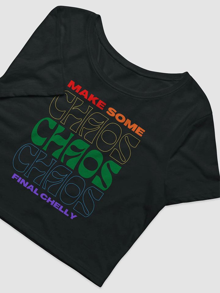 Pride Make Some Chaos Womens Printed Crop Top product image (2)