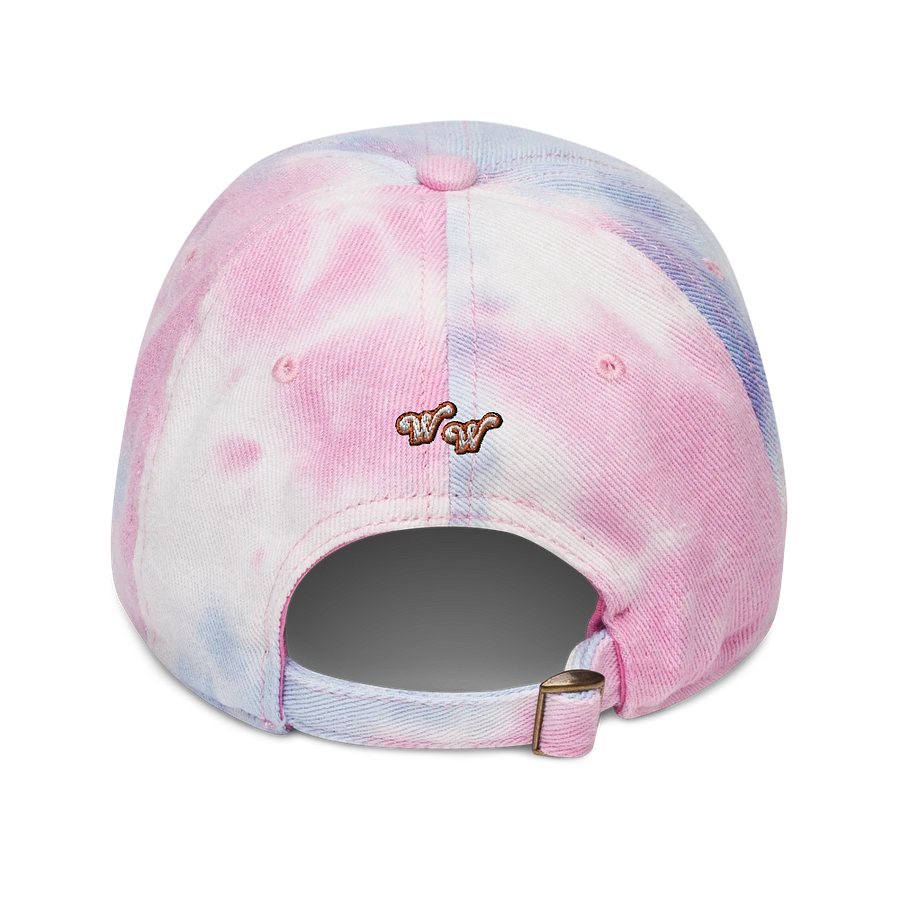 Just A (Wrestling) Girl Embroidered Tie Dye Dad Hat - Black Font product image (2)