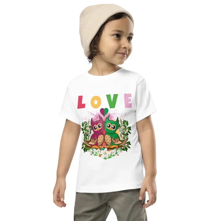 Love Colorful Funny Cute Bella +Canvas Toddler T-Shirt – Best Gift for Kids product image (2)
