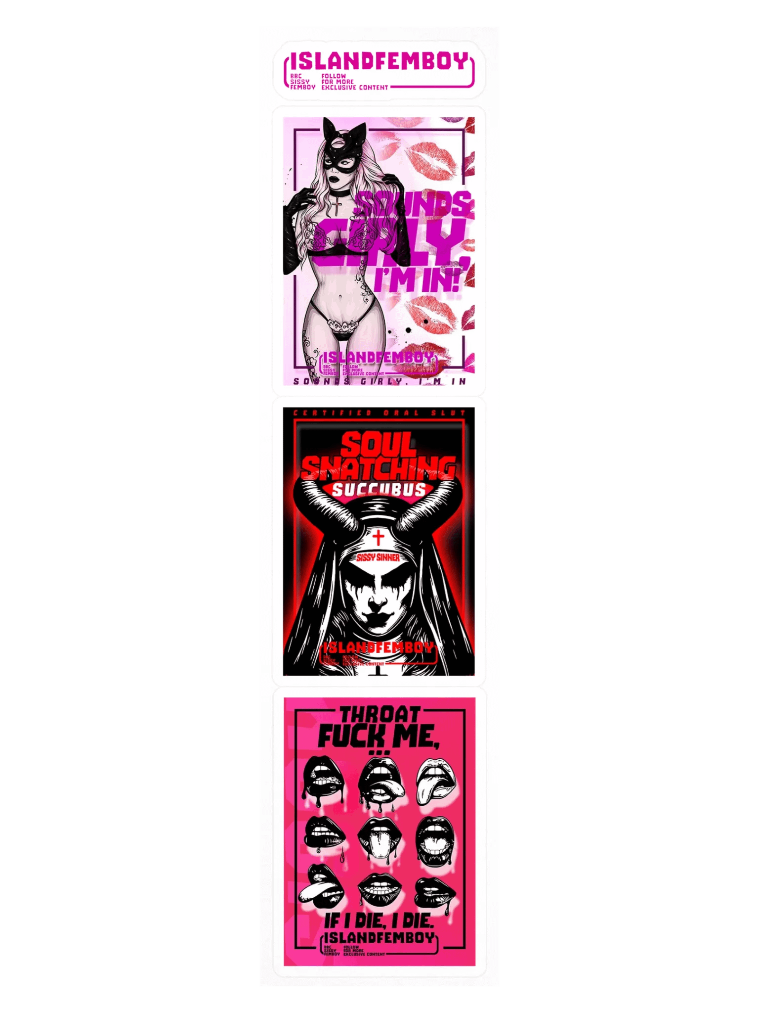 ISLANDFEMBOY : Sissy Sticker Pack : Femboy : Twink product image (4)
