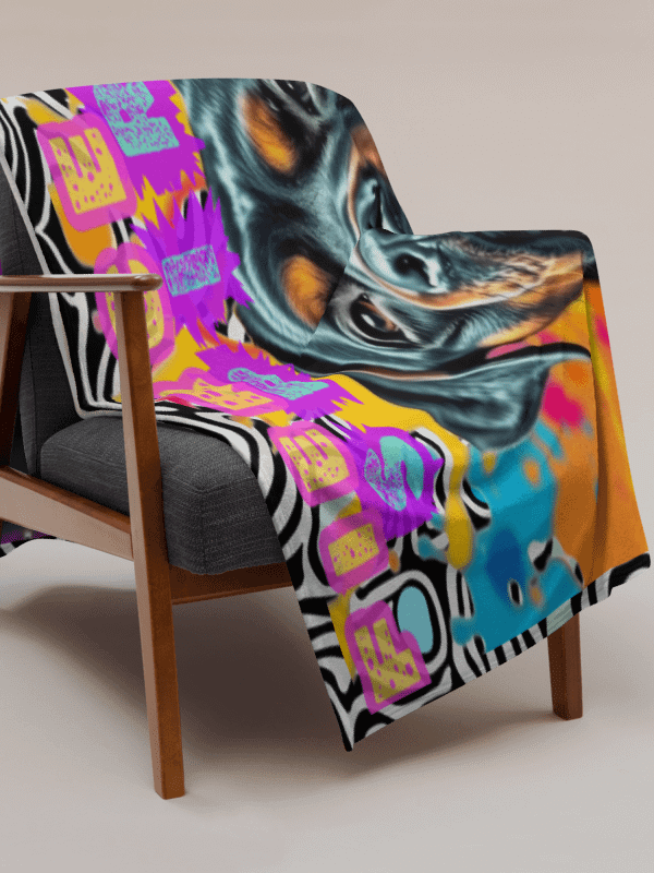 THROW BLANKET - ROTTWEILER - FIERCE SPIRIT, RADIANT SOUL product image (3)