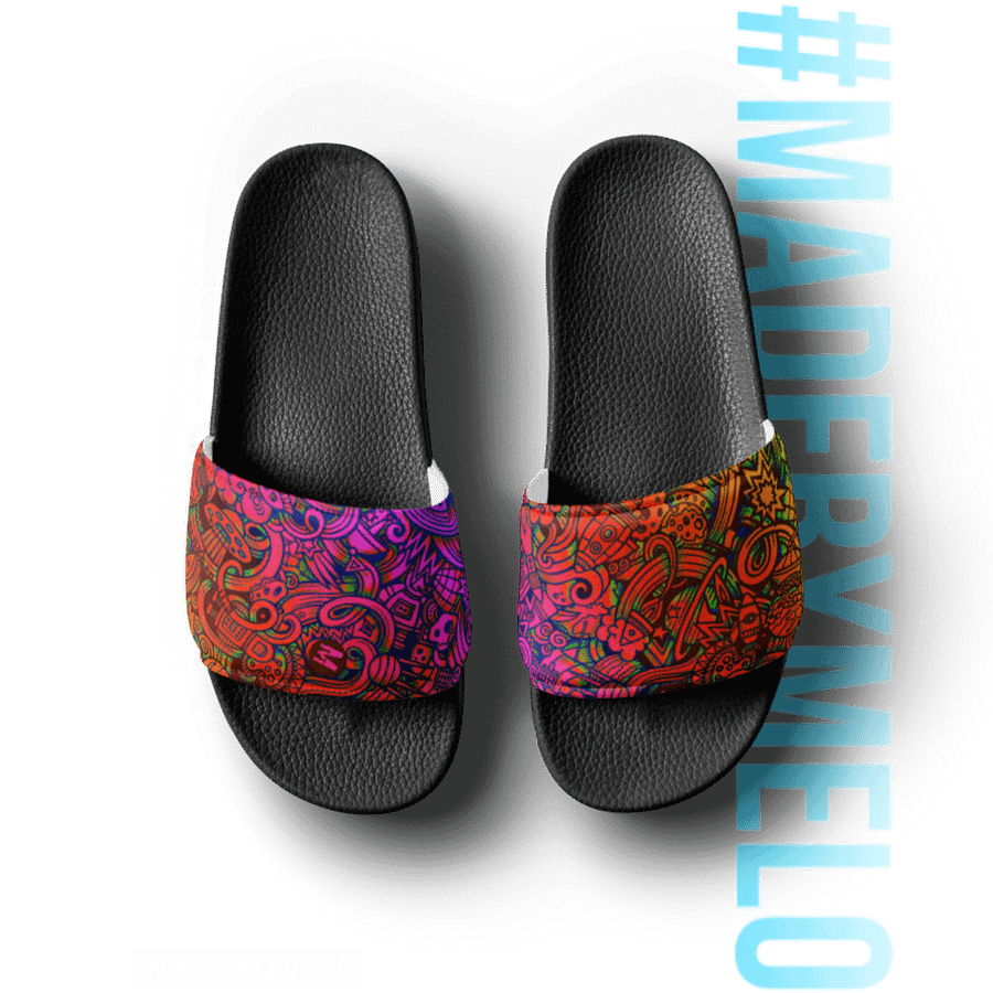 Rainbow Space Scribble - Men's Slides | #MADEBYMELO product image (3)