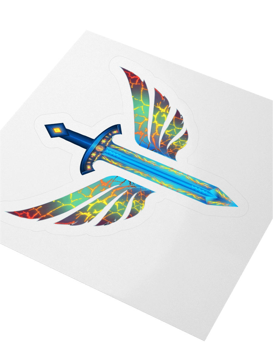 Winged Sword Fantasy Kiss Cut Stickers product image (3)