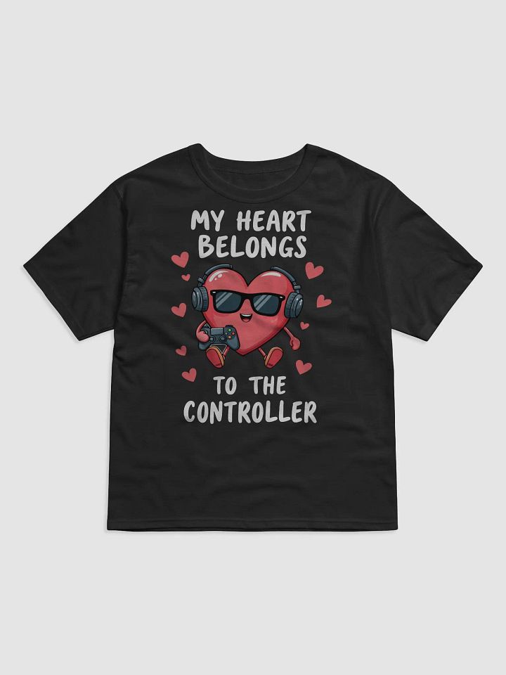 My Heart Belongs to the Controller - Funny Valentine's Gamer T-Shirt product image (3)
