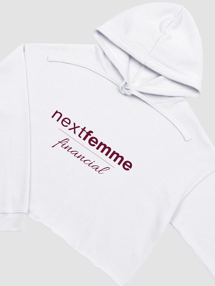 Cozy Crop Hoodie with Maroon Logotype product image (2)