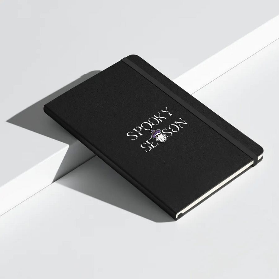 Spooky Season Sombrero Ghost Light Hardcover Bound Lined Notebook product image (7)