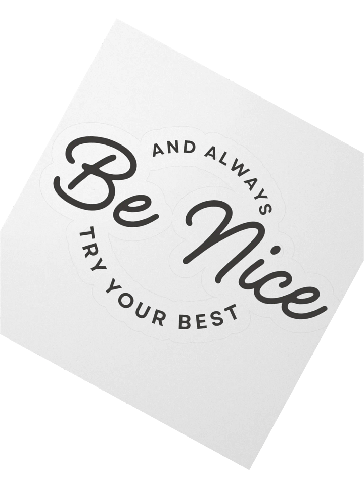 Be Nice Sticker product image (5)