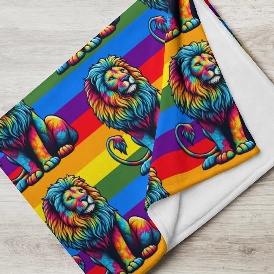 Lion Fiesta Throw Blanket product image (5)