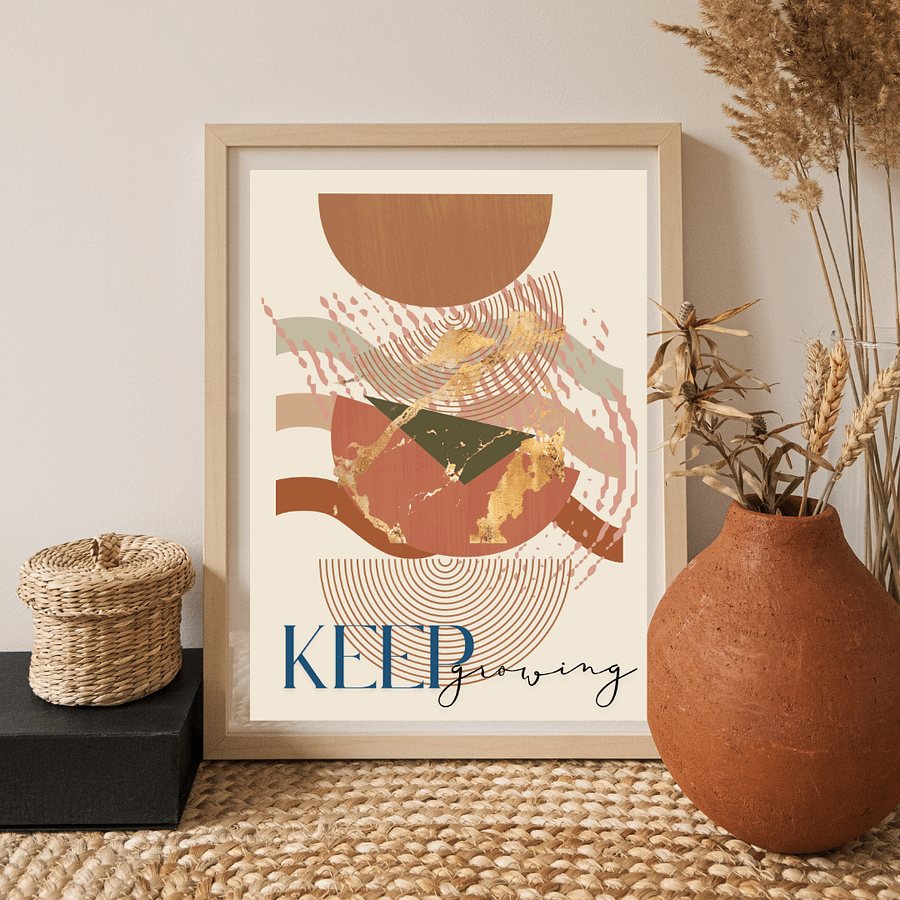 'Keep Growing' Abstract Print #3 product image (4)