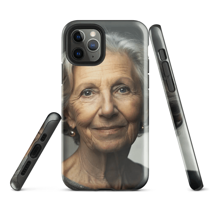 Elegant Older Woman Portrait Phone Case for Enhanced Protection product image (2)