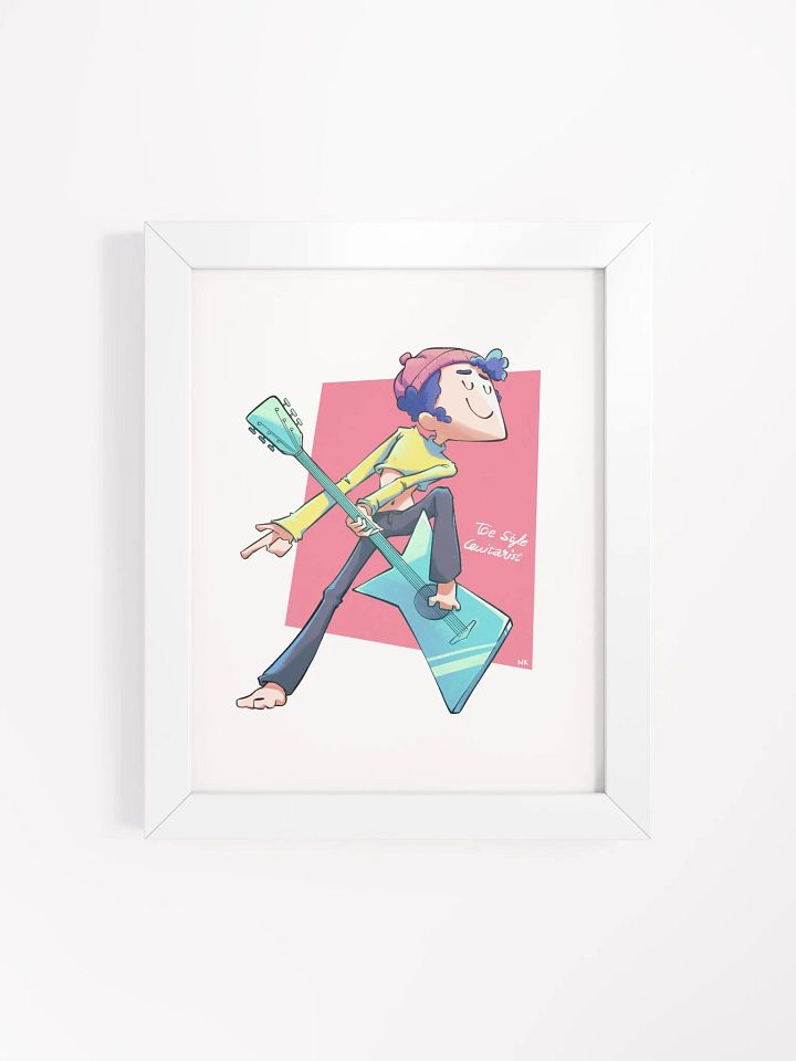 Toe Style Guitarist | Frame Matte Poster product image (17)