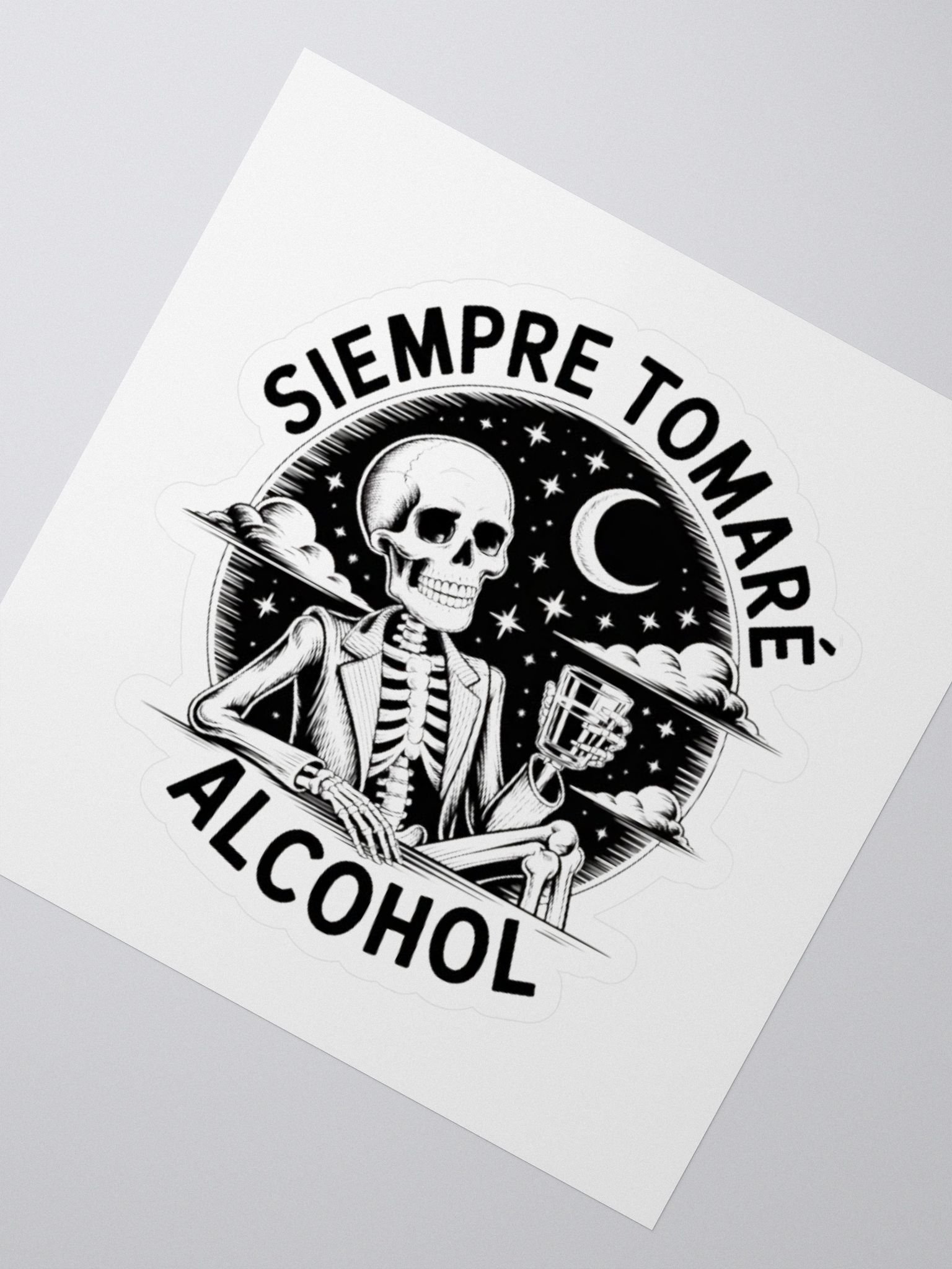 Mystical Skeleton Night Sticker product image (2)
