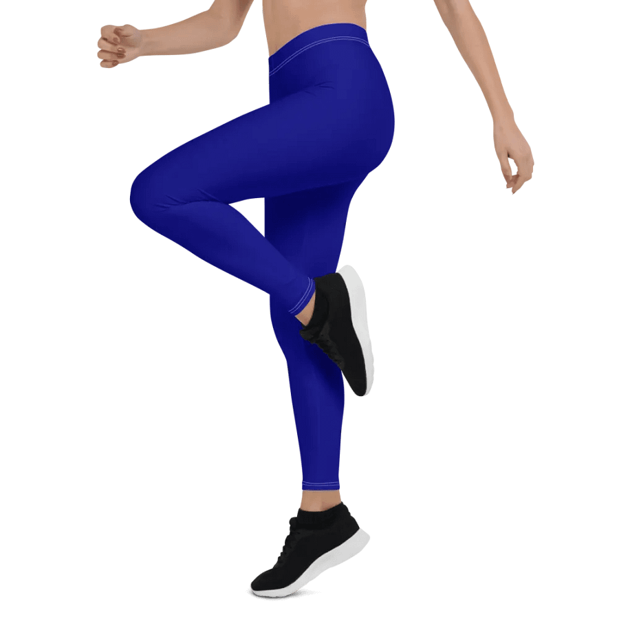Plain Color Navy Blue Leggings product image (4)