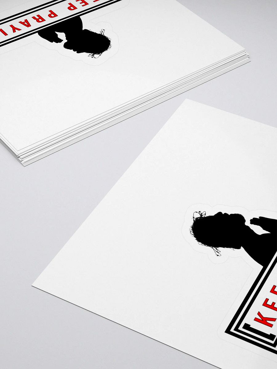 Bold Red 'KEEP PRAYING' Sticker product image (4)