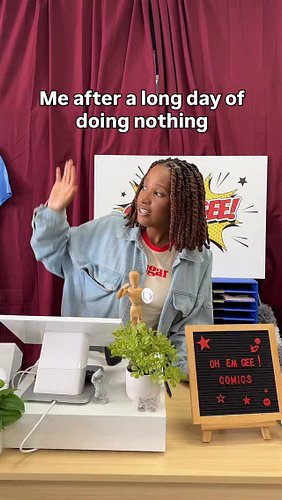 Today drained us 😮‍💨😮‍💨 Watch #thecomicshopseries only on YT! Link in bio besties!