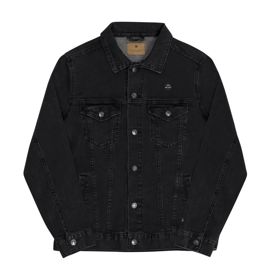 AEVUM Band USA black denim jacket product image (3)