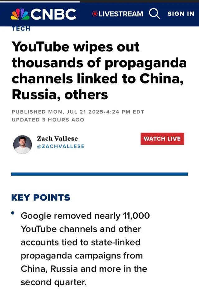 Who said western media don’t do censorship? So any positive videos about China & Russia must be propaganda’?