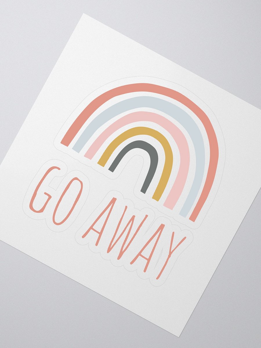 Go Away Rainbow Sticker product image (2)