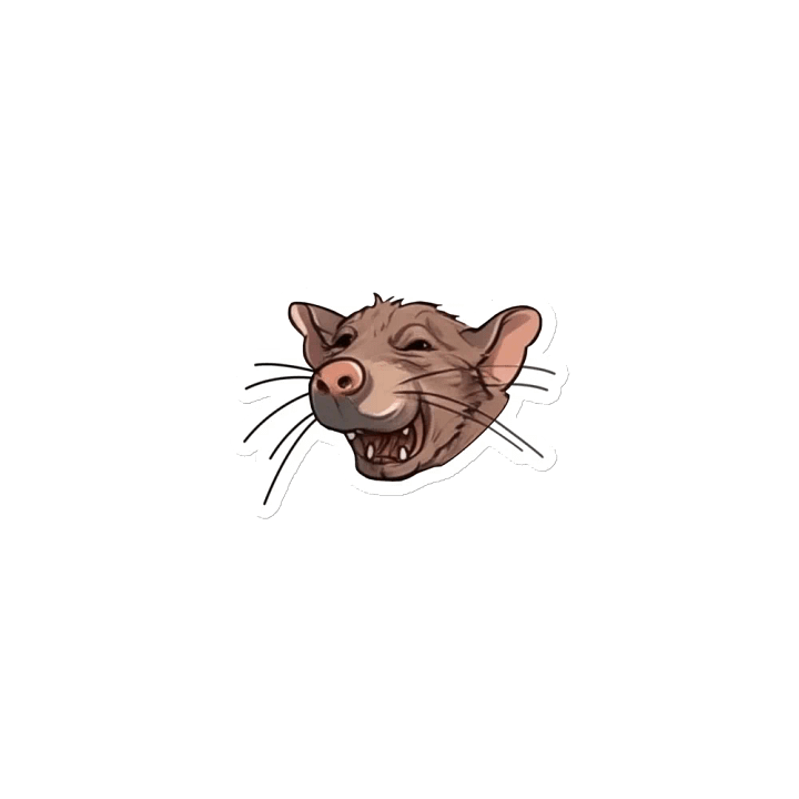 Grinning Rat Die-Cut Magnet product image (2)