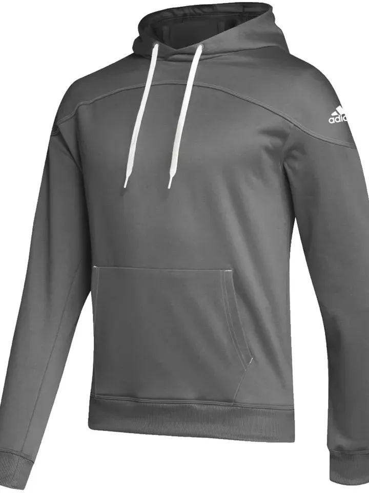 Adidas Men's Stadium Aeroready Fleece Embroidered Logo Pullover Hoodie - Gray product image (1)