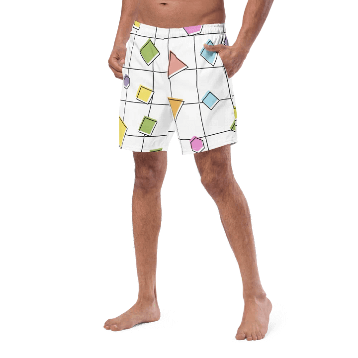 Geometric Splash All-Over Print Swim Trunks product image (2)