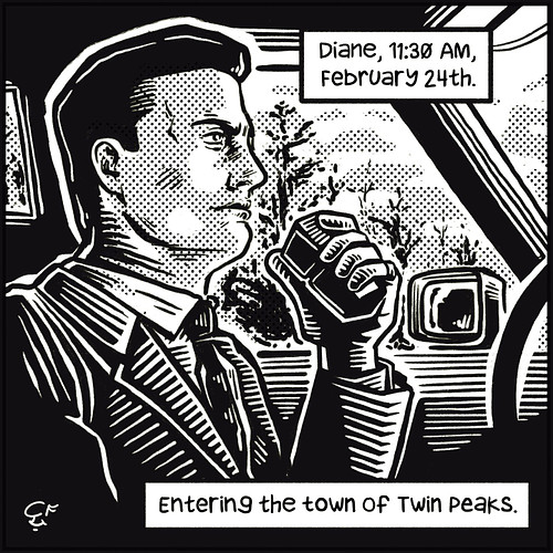 I tend to forget about posting during the weekend, so here is a special #twinpeaksday drawing in advance :)

#twinpeaks #dale...