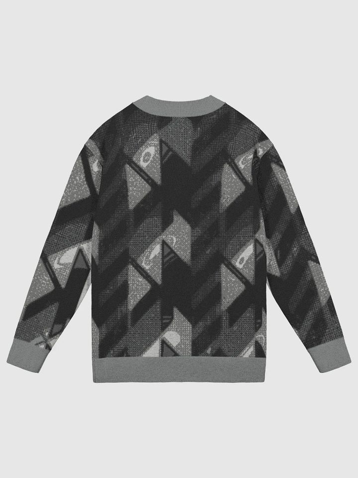 Knitted Gray Houndstooth Cardigan product image (6)