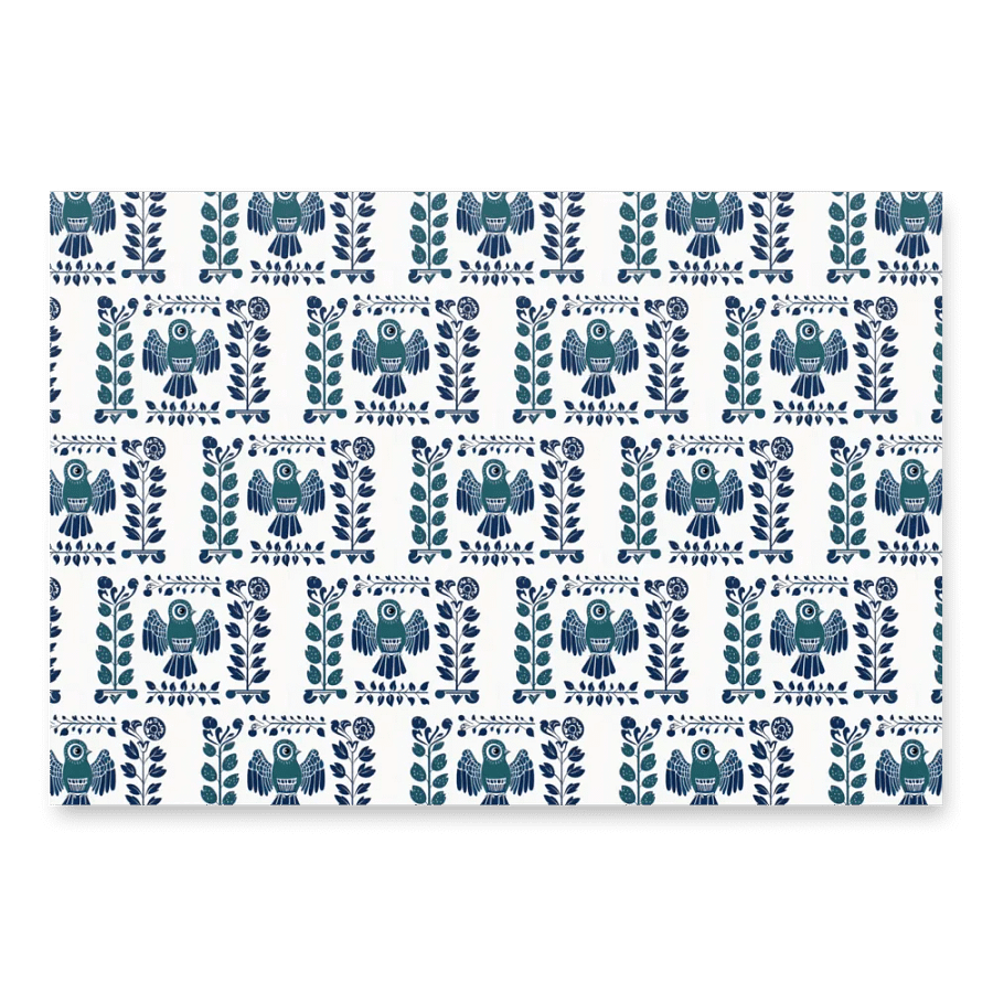 Folk Art Bird Wrapping Paper – A Touch of Tradition product image (4)