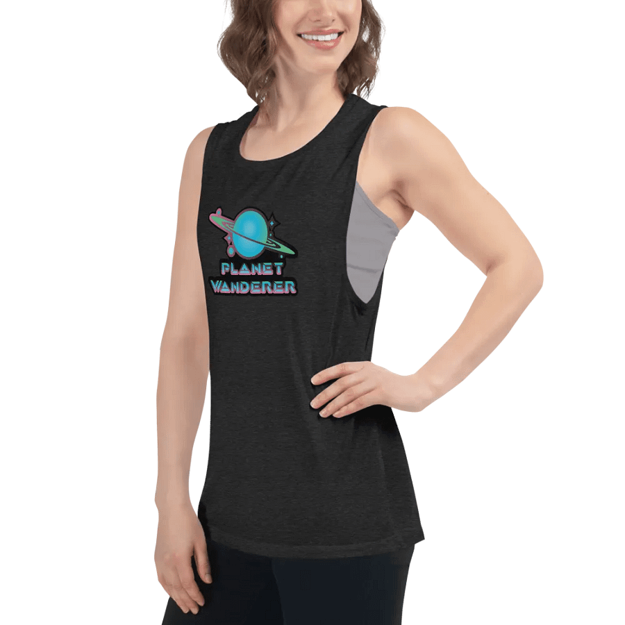 Planet Wanderer logo Women's Flowy Tank top product image (6)
