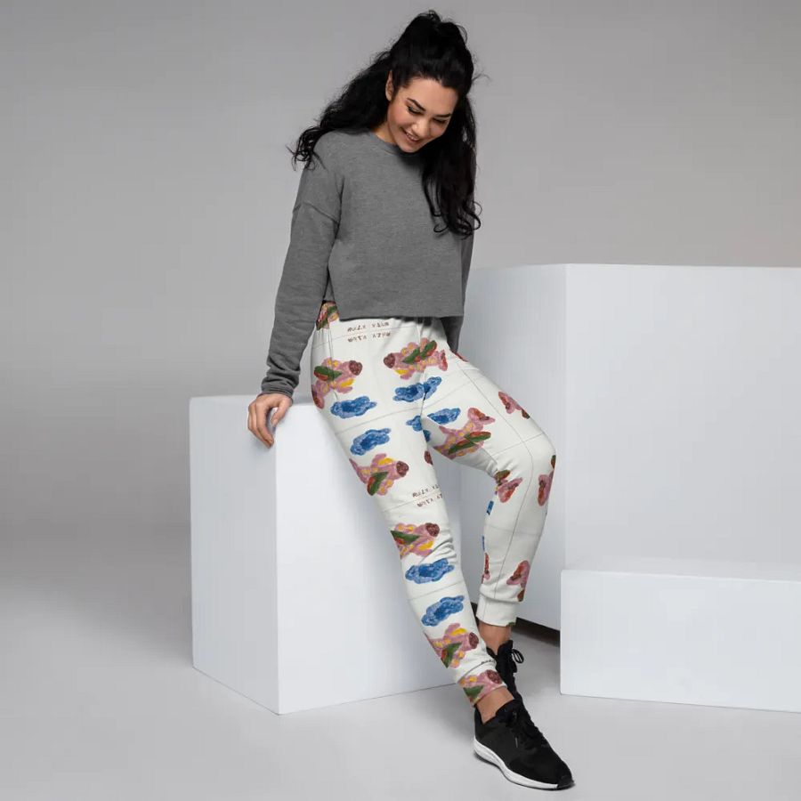 Kid Airplane (All-Over Print Women's Joggers) product image (8)