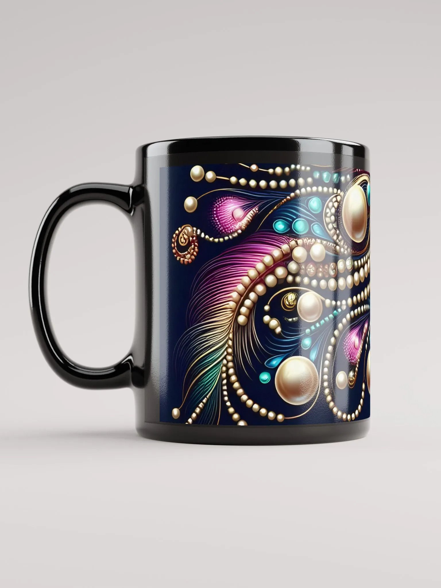 Peacock Feathers Elegance Mug product image (12)