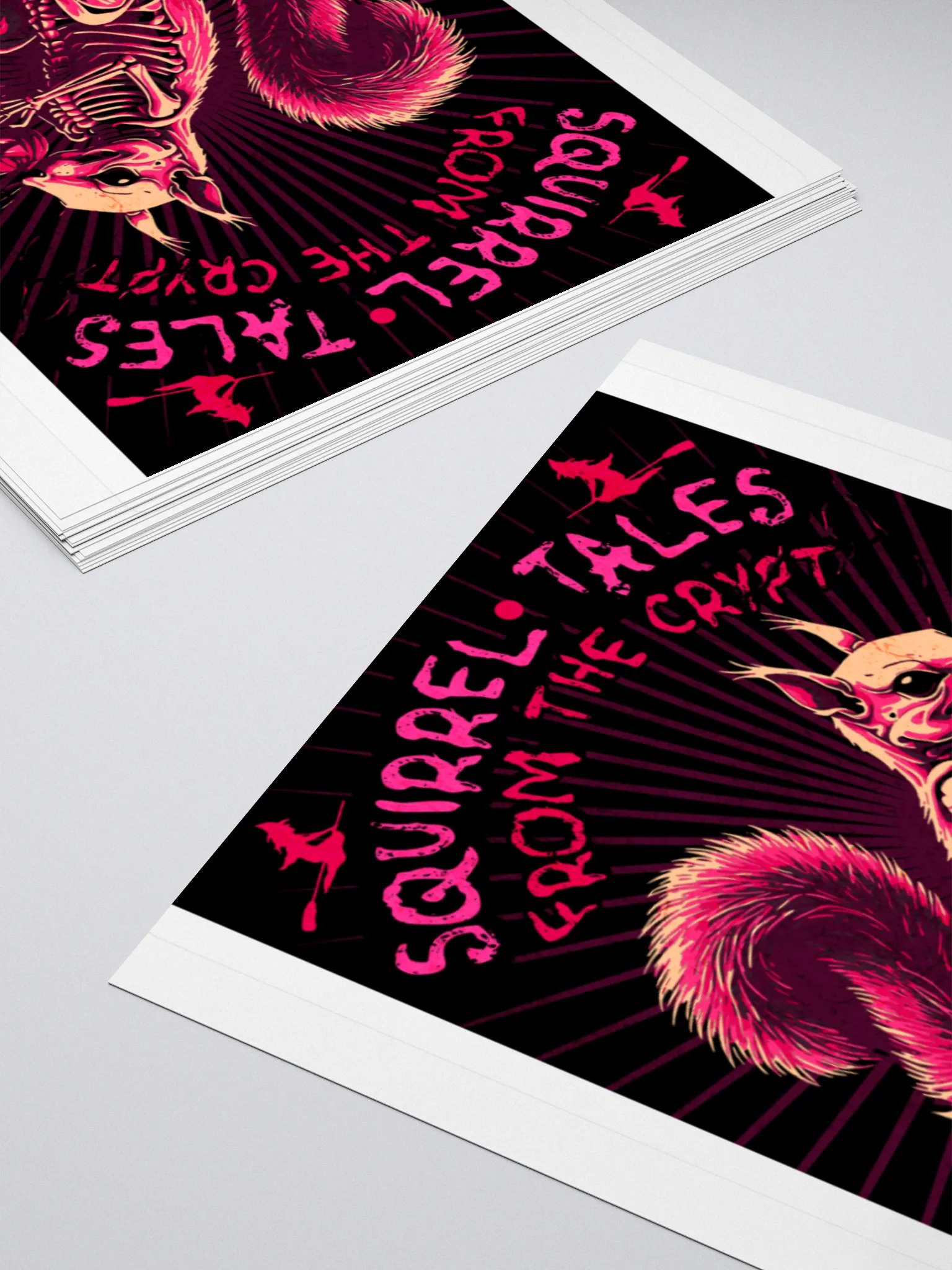 Skeletal Squirrel Kiss-Cut Stickers product image (11)