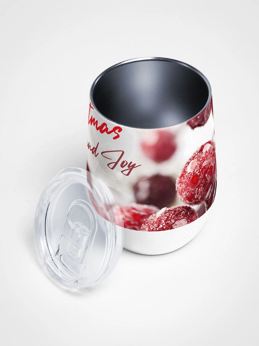 Frosted Berry Christmas Wine Tumbler gift for moms dads family friends product image (3)