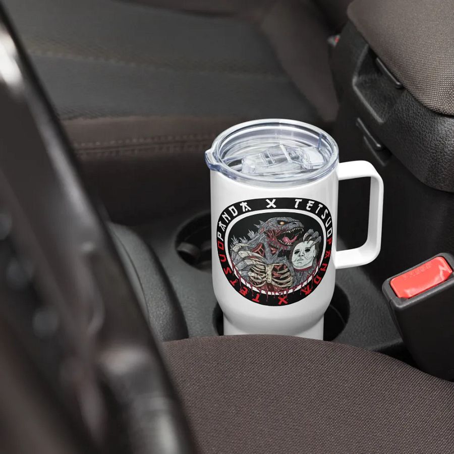 God of Carnage Travel Mug with a Handle (Northern Lotus Design) product image (7)