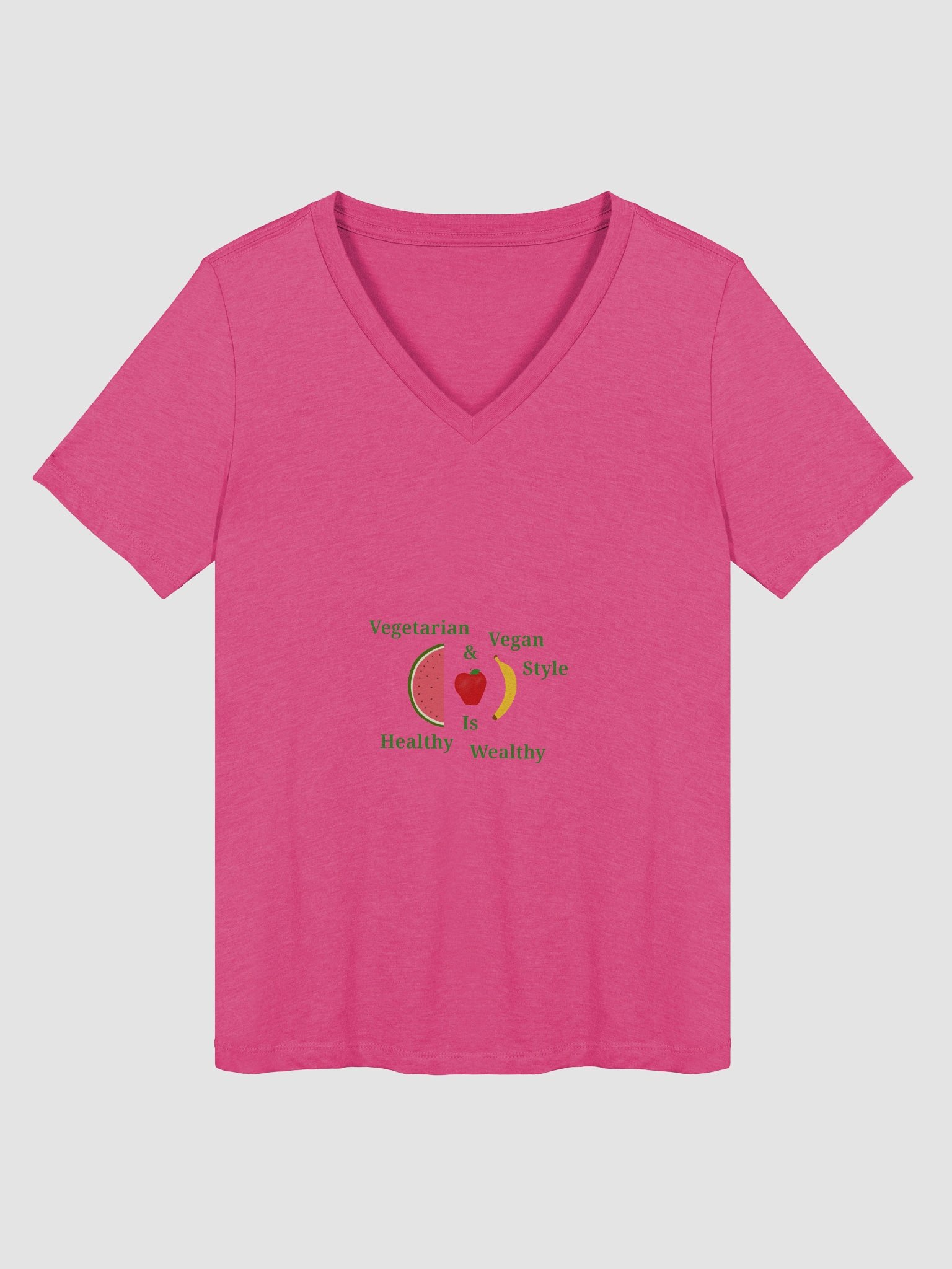 Vibrant Vegan Style Women's V-Neck Tee product image (1)