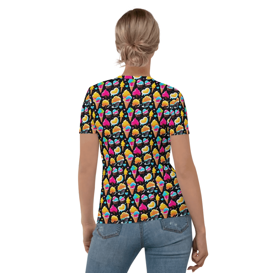 Ice Cream Pattern All Over Print T-shirt product image (4)