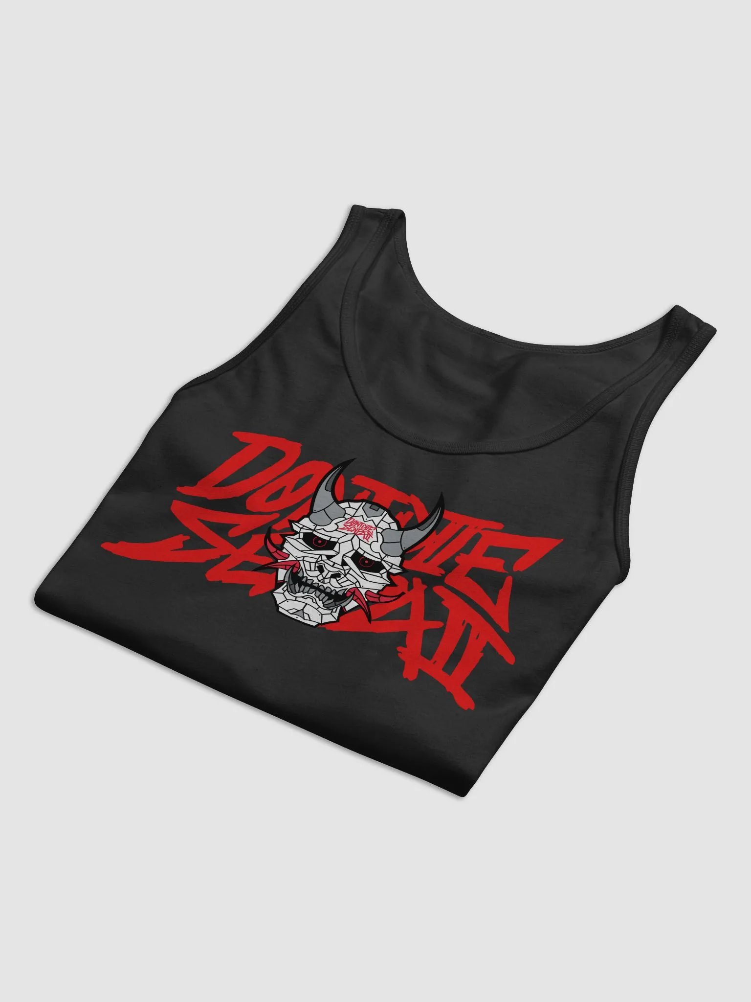 DontDieSenpai Double Logo Tank product image (5)